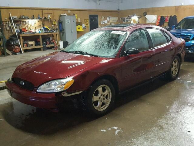 1FAFP55U64G191490 - 2004 FORD TAURUS SES MAROON photo 2