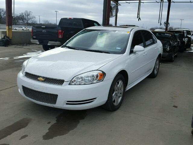 2G1WB5E33F1157953 - 2015 CHEVROLET IMPALA LIM WHITE photo 2