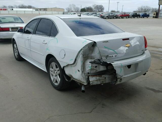 2G1WB5E33F1157953 - 2015 CHEVROLET IMPALA LIM WHITE photo 3