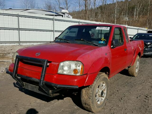 1N6ED26YX2C363164 - 2002 NISSAN FRONTIER K RED photo 2