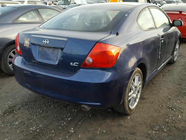 JTKDE177750023660 - 2005 TOYOTA SCION TC BLUE photo 4