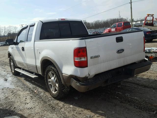 1FTRX12595KC87500 - 2005 FORD F150 WHITE photo 3