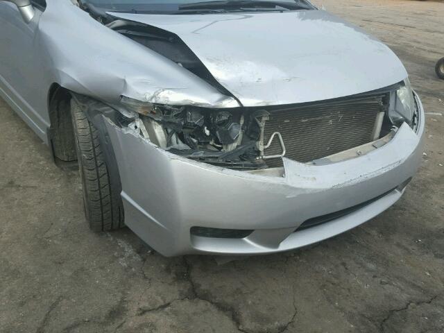 1HGFA16859L002544 - 2009 HONDA CIVIC EX SILVER photo 9