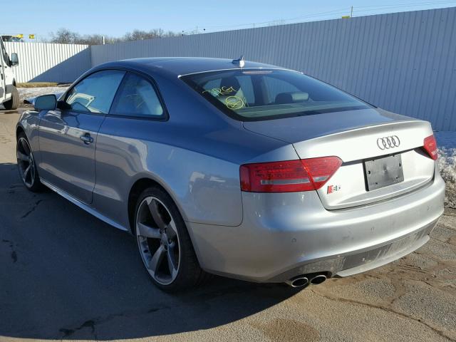 WAU3VAFR8BA061732 - 2011 AUDI S5 PRESTIG GRAY photo 3