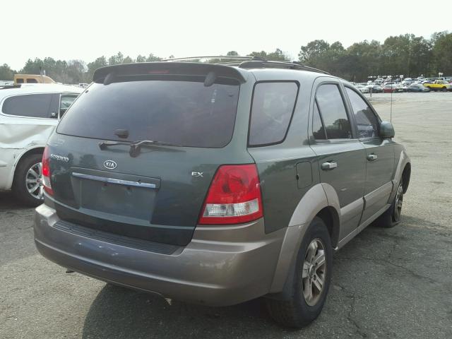 KNDJD733X55363049 - 2005 KIA SORENTO EX GREEN photo 4