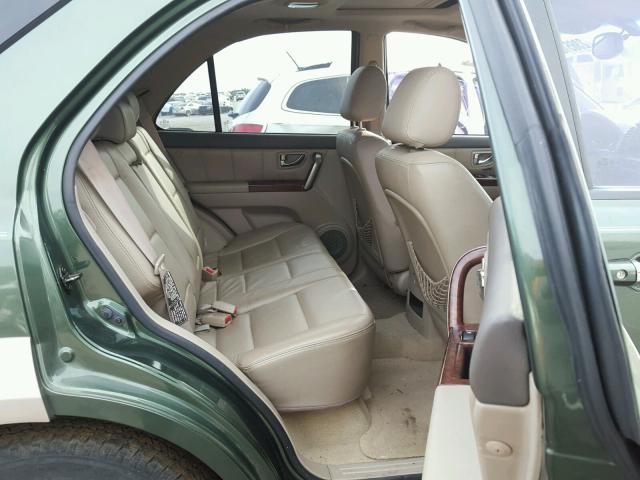 KNDJD733X55363049 - 2005 KIA SORENTO EX GREEN photo 6