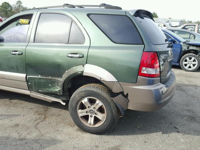 KNDJD733X55363049 - 2005 KIA SORENTO EX GREEN photo 9