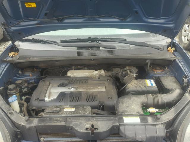 KM8JM12B67U535524 - 2007 HYUNDAI TUCSON GLS BLUE photo 7