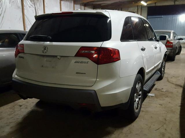 2HNYD28417H500680 - 2007 ACURA MDX TECHNO WHITE photo 4