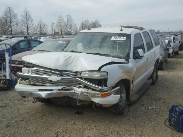 1GNEK13Z63J201018 - 2003 CHEVROLET TAHOE K150 WHITE photo 2