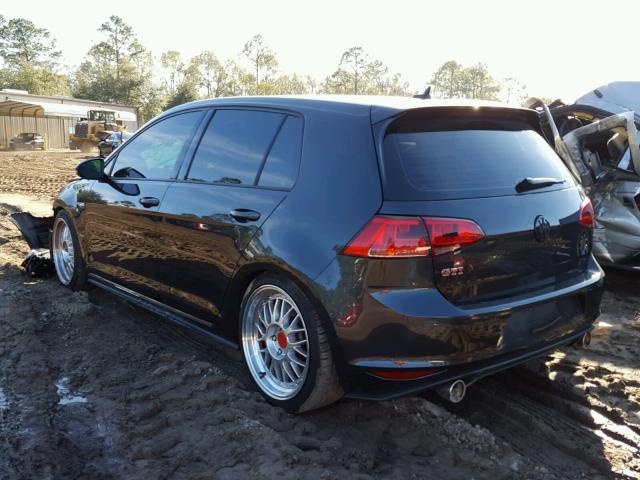 3VW447AUXHM058784 - 2017 VOLKSWAGEN GTI S/SE GRAY photo 3