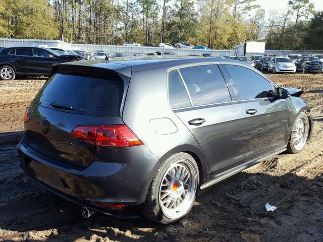 3VW447AUXHM058784 - 2017 VOLKSWAGEN GTI S/SE GRAY photo 4