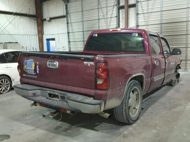 2GCEC13VX61331000 - 2006 CHEVROLET SILVERADO RED photo 4