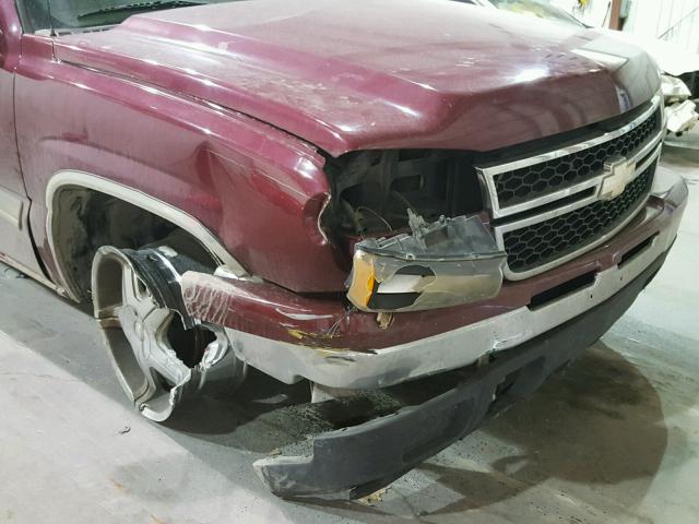 2GCEC13VX61331000 - 2006 CHEVROLET SILVERADO RED photo 9