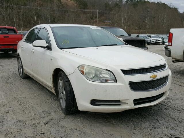 1G1ZH57B38F232534 - 2008 CHEVROLET MALIBU 1LT WHITE photo 1