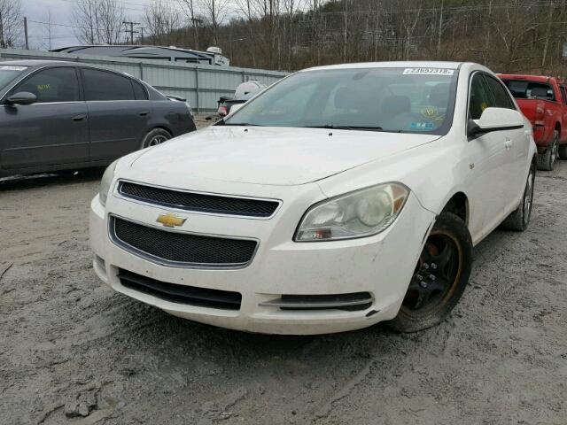 1G1ZH57B38F232534 - 2008 CHEVROLET MALIBU 1LT WHITE photo 2