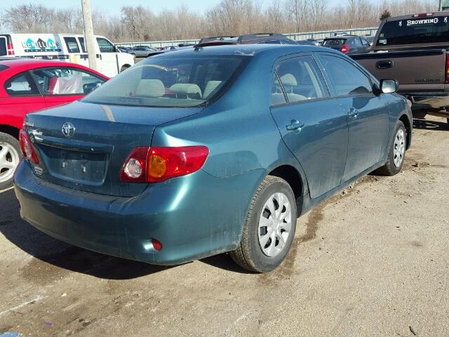 JTDBL40E099069900 - 2009 TOYOTA COROLLA BA GREEN photo 4