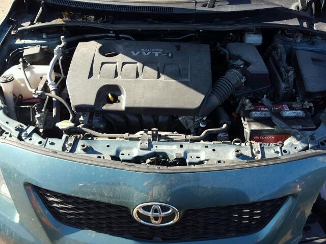 JTDBL40E099069900 - 2009 TOYOTA COROLLA BA GREEN photo 7