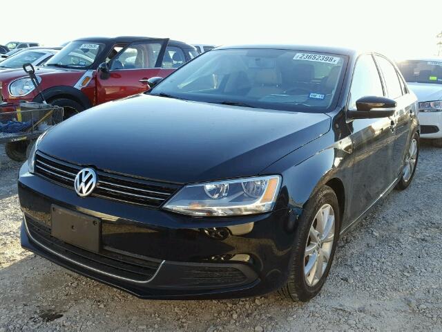 3VWD07AJ3EM444251 - 2014 VOLKSWAGEN JETTA SE BLACK photo 2