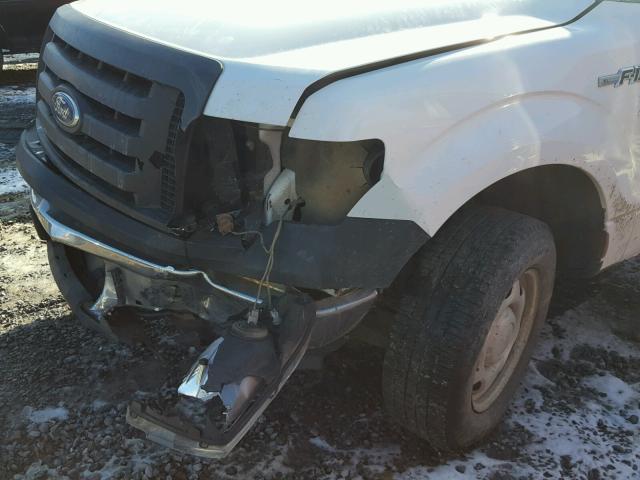 1FTMF1EM7BKD33787 - 2011 FORD F150 WHITE photo 9