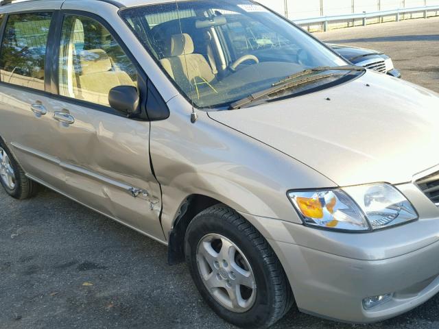 JM3LW28Y110206082 - 2001 MAZDA MPV WAGON TAN photo 9