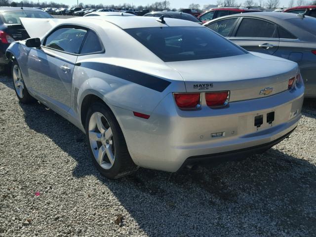 2G1FC1EV7A9159769 - 2010 CHEVROLET CAMARO LT SILVER photo 3