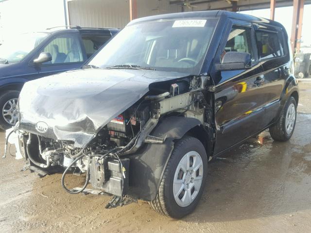 KNDJT2A59D7603446 - 2013 KIA SOUL BLACK photo 2