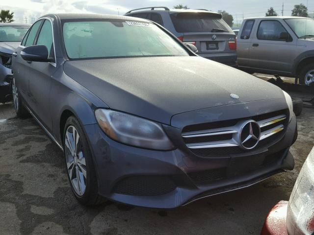 55SWF4JB8GU167149 - 2016 MERCEDES-BENZ C 300 GRAY photo 1