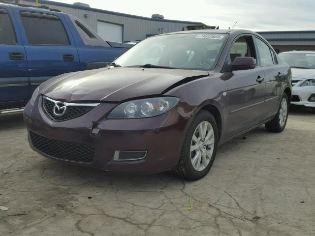 JM1BK32F381850460 - 2008 MAZDA 3 I PURPLE photo 2