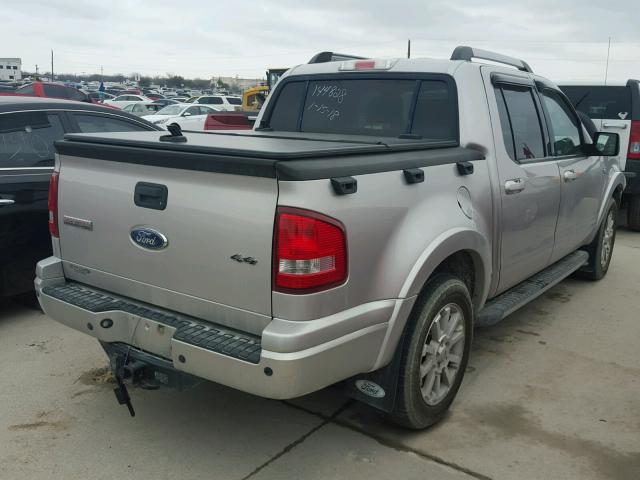 1FMEU53828UB30578 - 2008 FORD EXPLORER S SILVER photo 4