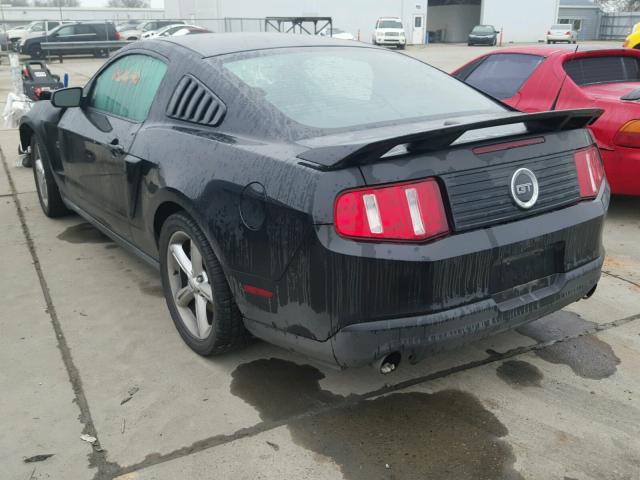 1ZVBP8CH7A5124434 - 2010 FORD MUSTANG GT BLACK photo 3