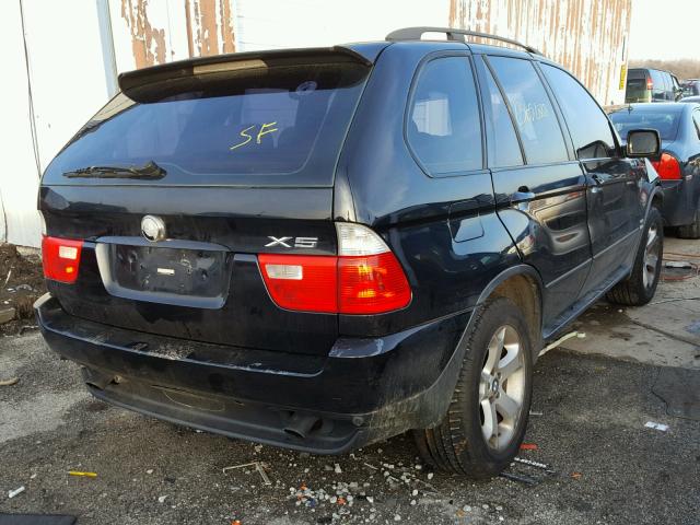 5UXFA13595LY09702 - 2005 BMW X5 3.0I BLACK photo 4