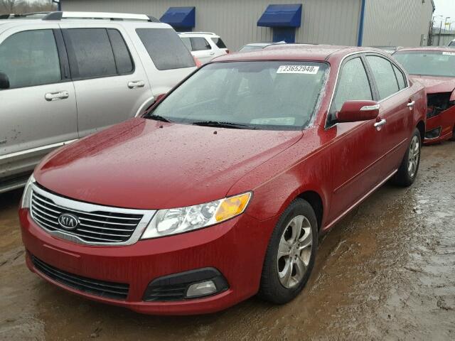 KNAGE224X95338997 - 2009 KIA OPTIMA LX RED photo 2