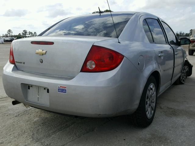 1G1AT58H697287182 - 2009 CHEVROLET COBALT LT SILVER photo 4