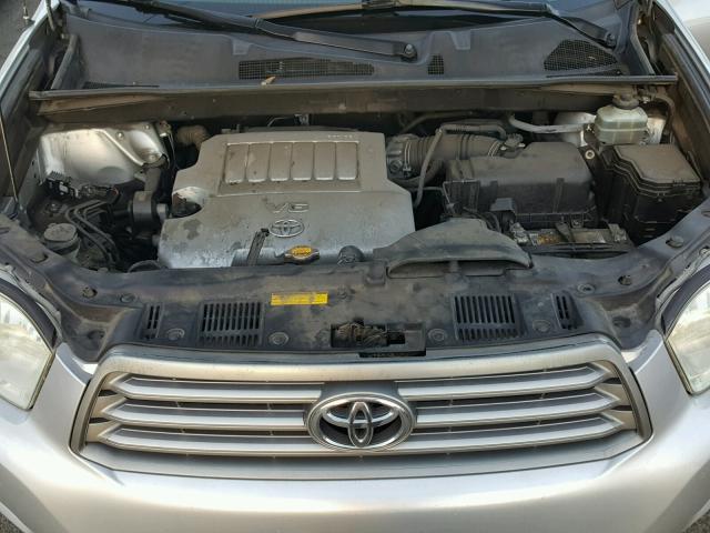 JTEDS41A482032519 - 2008 TOYOTA HIGHLANDER SILVER photo 7