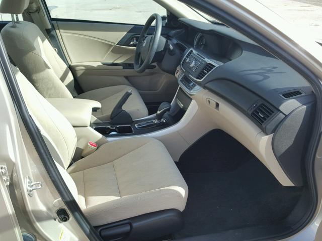 1HGCR2F70FA208029 - 2015 HONDA ACCORD EX BEIGE photo 5