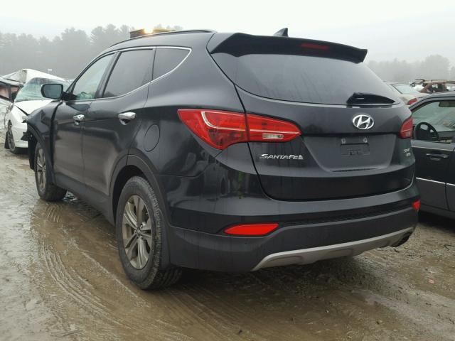 5XYZUDLB6FG298458 - 2015 HYUNDAI SANTA FE S BLACK photo 3