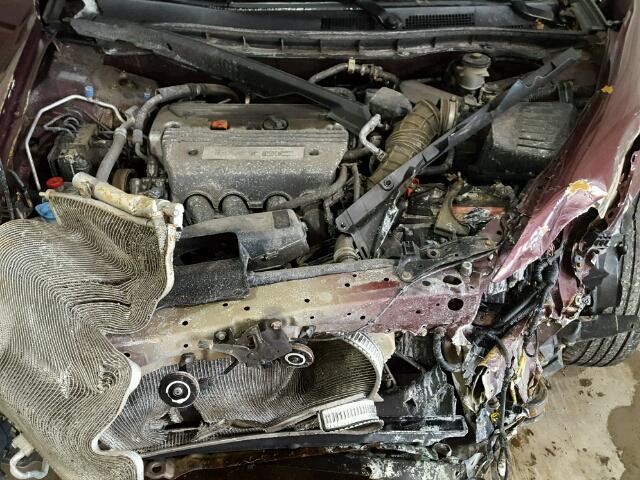 1HGCP26498A059991 - 2008 HONDA ACCORD LXP MAROON photo 7