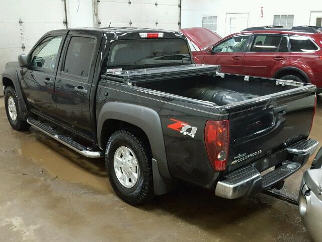 1GCDT136058225803 - 2005 CHEVROLET COLORADO BLACK photo 3