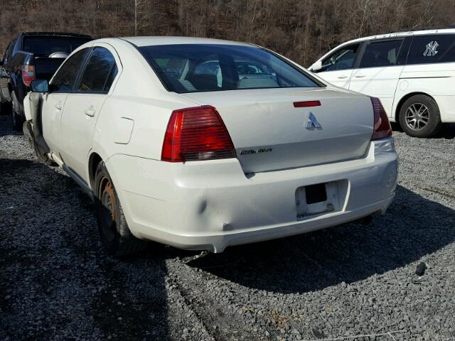 4A3AB36F97E082879 - 2007 MITSUBISHI GALANT ES WHITE photo 3