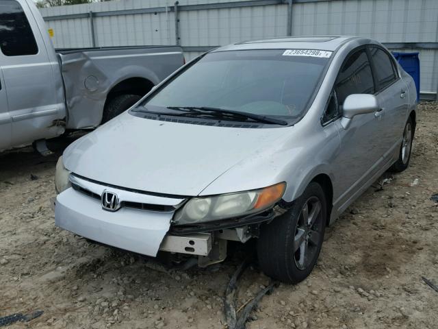 1HGFA16856L105149 - 2006 HONDA CIVIC EX SILVER photo 2