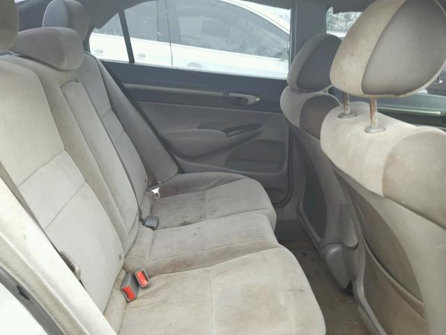 1HGFA16856L105149 - 2006 HONDA CIVIC EX ვერცხლისფერი ფოტო 6