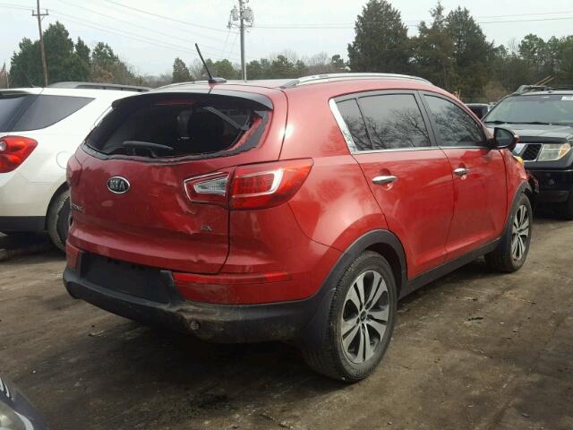 KNDPC3A23C7181873 - 2012 KIA SPORTAGE E RED photo 4