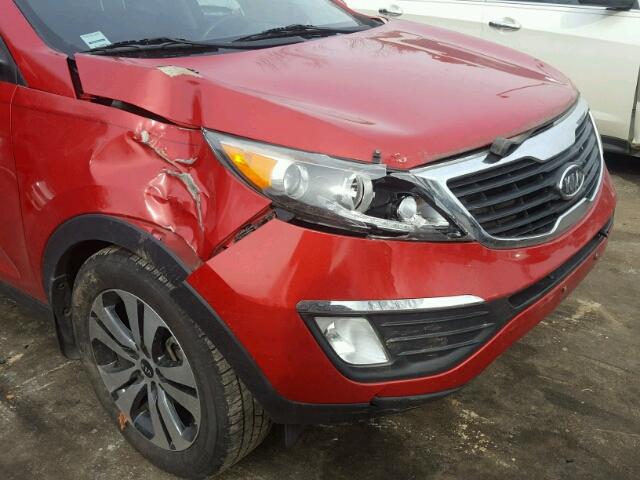 KNDPC3A23C7181873 - 2012 KIA SPORTAGE E RED photo 9