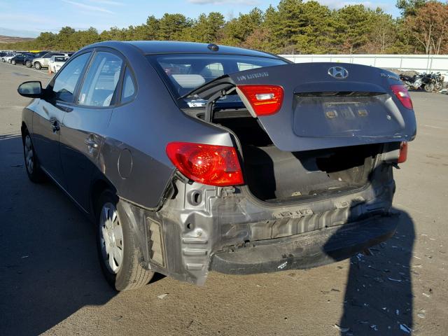 KMHDU46DX8U289864 - 2008 HYUNDAI ELANTRA GL GRAY photo 3