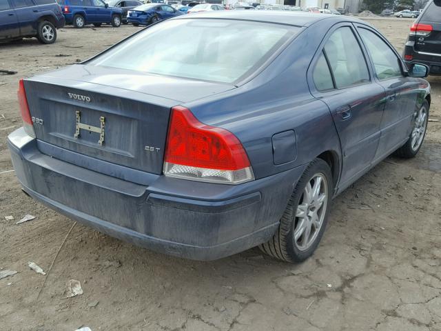 YV1RS592562505834 - 2006 VOLVO S60 2.5T BLUE photo 4