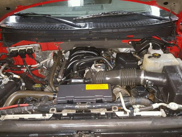 1FTEX1E83AKE10285 - 2010 FORD F150 SUPER RED photo 7