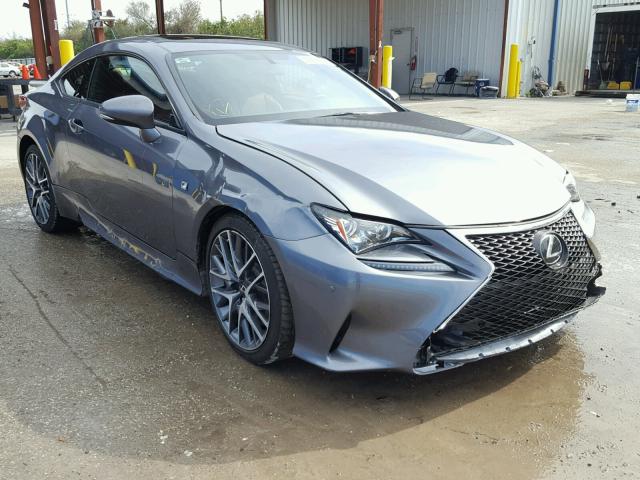 JTHHE5BC2G5012901 - 2016 LEXUS RC 350 GRAY photo 1