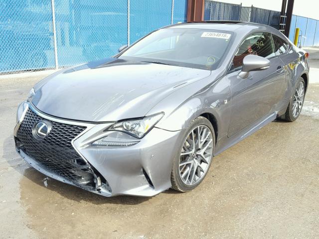 JTHHE5BC2G5012901 - 2016 LEXUS RC 350 GRAY photo 2