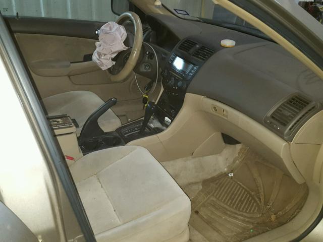 3HGCM56485G706615 - 2005 HONDA ACCORD LX GOLD photo 5